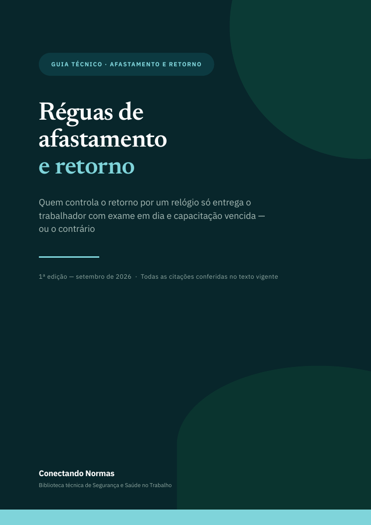 Capa do guia Réguas de afastamento e retorno