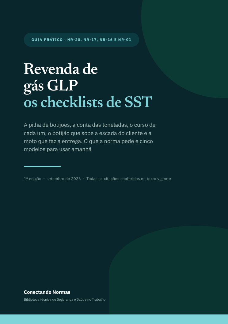Capa do guia Revenda de gás GLP: checklists de SST