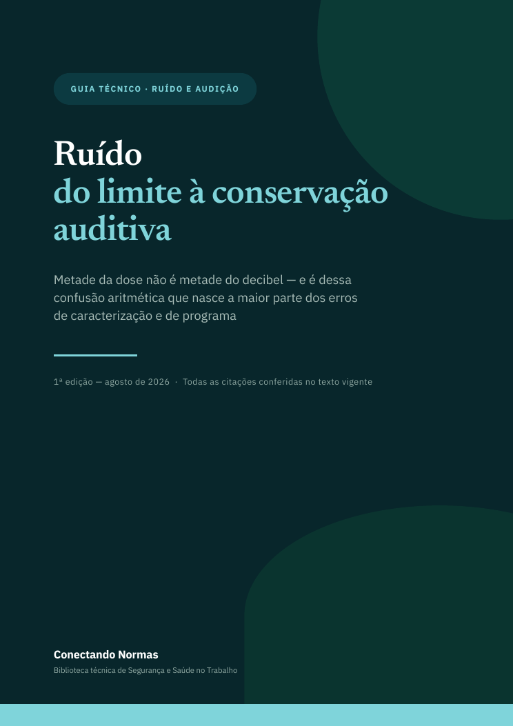 Capa do guia Ruído: do limite à conservação auditiva