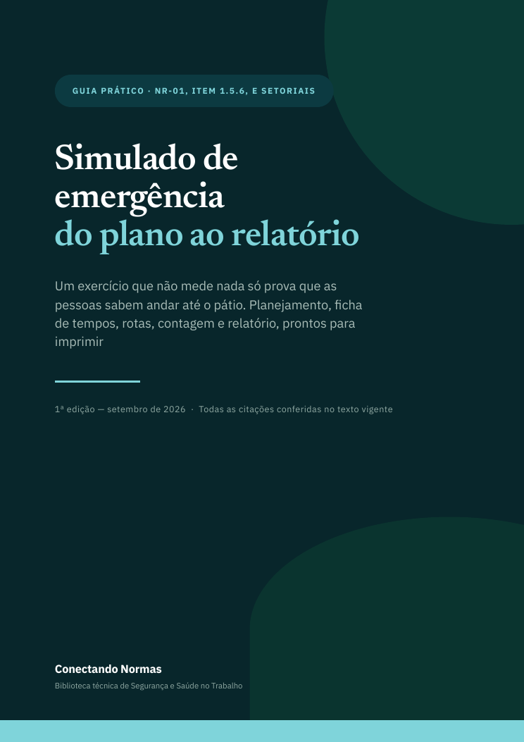 Capa do guia Simulado de emergência na prática
