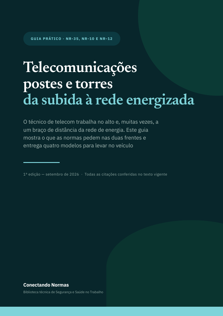 Capa do guia Telecom: postes e torres