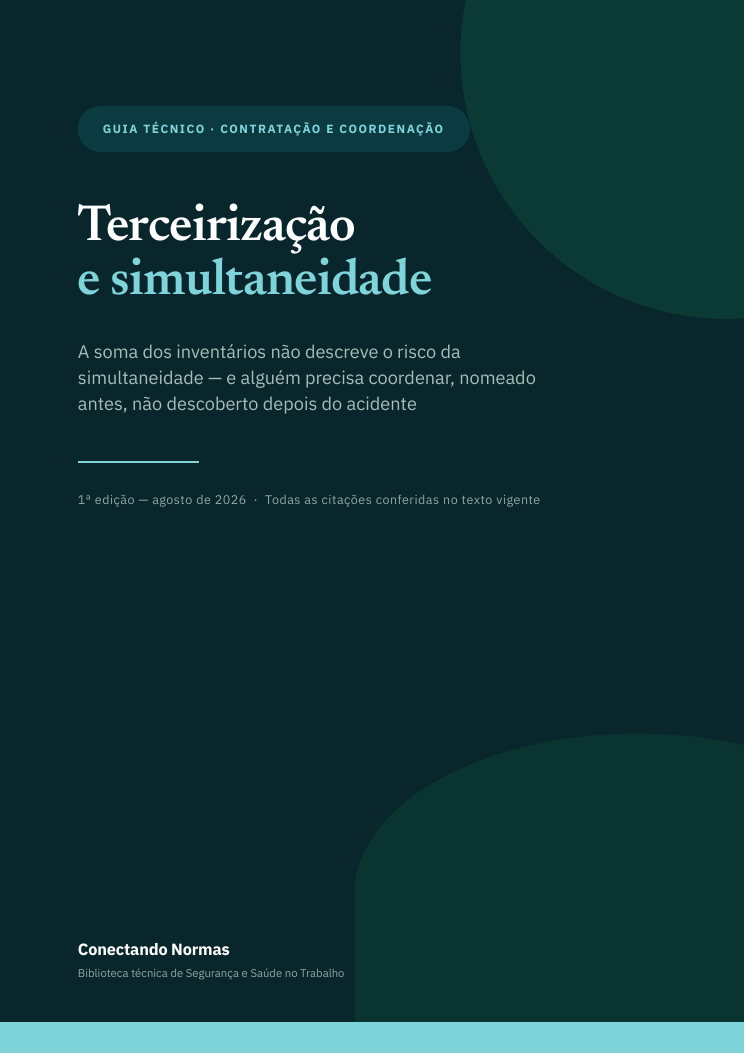 Capa do guia Terceirização e simultaneidade: o item 1.5.8 na prática