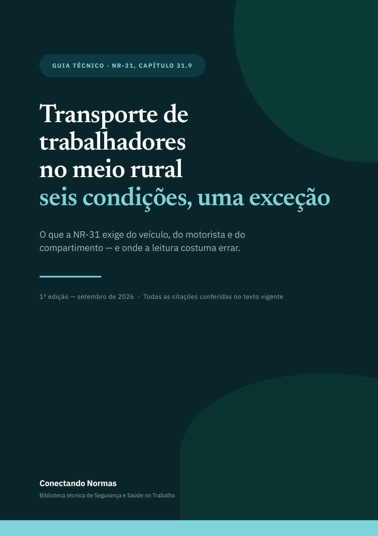 Capa do guia Transporte de trabalhadores no meio rural