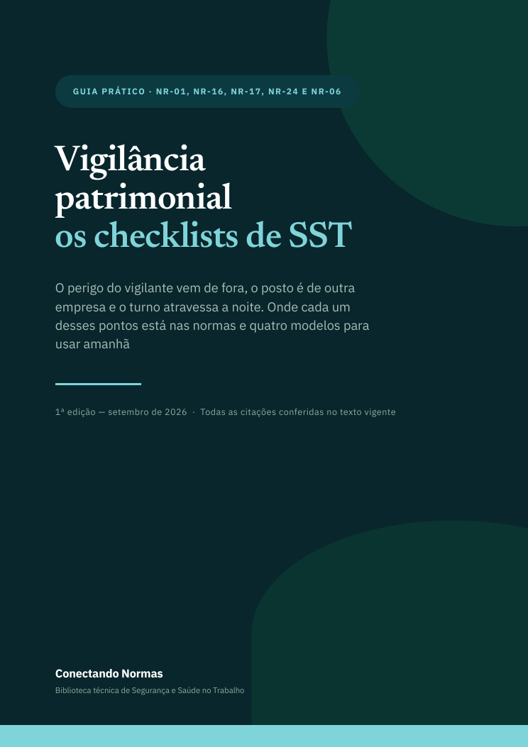 Capa do guia Vigilância patrimonial: checklists de SST